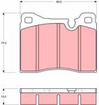 TRW Set placute frana TRW GDB261 (GDB261)