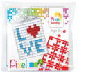 Pixelhobby Kulcstartó szett (kulcstartó alaplap + 3 szín) Love (23036)