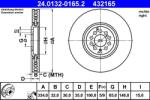 ATE Disc frana compus Audi TT, VW Golf IV ATE 24.0132-0165.2 (24.0132-0165.2)
