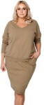 Italian Fashion Set de damă cu fustă ITALIAN FASHION KARINA cămilă (if.23317.23324.camel)