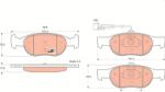 TRW Set placute frana TRW GDB1291 (GDB1291)