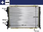 MAHLE Radiator, racire motor MAHLE CR 1408 000S (CR 1408 000S)