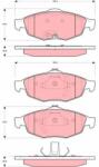 TRW Set placute frana TRW GDB4125 (GDB4125)