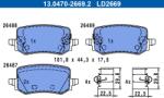 ATE Set placute frana ATE 13.0470-2669.2 (13.0470-2669.2)