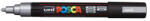 uni Dekormarker, 1, 8-2, 5 mm, UNI "Posca PC-5M", ezüst