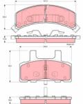 TRW Set placute frana TRW GDB1273 (GDB1273)