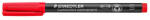 STAEDTLER Alkoholos marker, OHP, 0, 4 mm, STAEDTLER "Lumocolor® 313 S", piros (COTS3132)