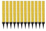  Aranyszínű torta tűzijáték, 12 cm - 12 db-os csomag (205644)