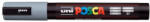 uni Dekormarker, 1, 8-2, 5 mm, UNI "Posca PC-5M", szürke