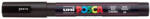 uni Dekormarker, 0, 9-1, 3 mm, UNI "Posca PC-3M", fekete
