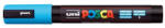 uni Dekormarker, 1, 8-2, 5 mm, UNI "Posca PC-5M", világoskék