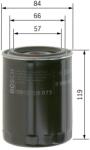 Bosch Filtru ulei BOSCH 0 986 452 000 (0 986 452 000) - fixbox