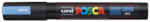uni Dekormarker, 1, 8-2, 5 mm, UNI "Posca PC-5M", metálkék