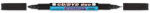 GRANIT Alkoholos marker, CD/DVD, 0, 4/1, 5-2, 5 mm, kúpos, kétvégű, GRANIT "Piccolo M830", fekete (M83020T01) - kreativjatek