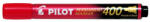 Pilot Alkoholos marker, 1, 5-4 mm, vágott, PILOT "Permanent Marker 400", piros (SCA-400-R) - kreativjatek