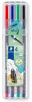 STAEDTLER Tűfilc készlet, 0, 3 mm, STAEDTLER "Triplus 334", 4 különböző szín (334 SB4) - kreativjatek