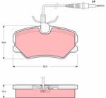 TRW Set placute frana TRW GDB1039 (GDB1039)