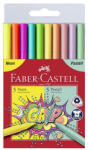 Faber-Castell Filctoll FABER-CASTELL Grip 10 db/készlet neon/pasztell (07.02537)