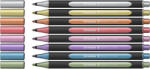 Schneider Metálfényű filctoll készlet, 1-2 mm, SCHNEIDER "Paint-It 020", 8 különböző szín (ML02011502)
