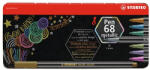 STABILO Filctoll STABILO Pen 68 metallic 8 db-os fémdobozban (07.01829)
