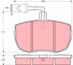 TRW Set placute frana TRW GDB789 (GDB789)