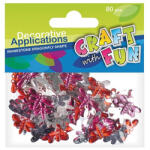 Craft with Fun Kreatív CF dekor kristály pillangók 80 db/csomag (PAP9140-1312)