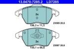 ATE Set placute frana ATE 13.0470-7285.2 (13.0470-7285.2)