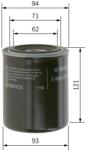 Bosch Filtru ulei BOSCH 0 986 452 005 (0 986 452 005) - fixbox