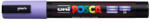 uni Dekormarker, 1, 8-2, 5 mm, UNI "Posca PC-5M", halványlila