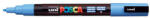 uni Dekormarker, 0, 9-1, 3 mm, UNI "Posca PC-3M", égszínkék