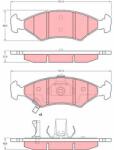 TRW Set placute frana TRW GDB3224 (GDB3224)