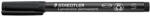 STAEDTLER Alkoholos marker, OHP, 0, 4 mm, STAEDTLER "Lumocolor® 313 S", fekete (313-9)
