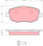 TRW Set placute frana TRW GDB1592 (GDB1592)