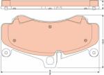 TRW Set placute frana TRW GDB1779 (GDB1779)
