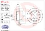BREMBO Disc frana BREMBO 08. C745.11 (08.C745.11)
