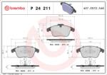 BREMBO Set placute frana BREMBO P 24 211 (P 24 211)