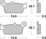 BREMBO Set placute frana BREMBO 07HO26TT (07HO26TT)