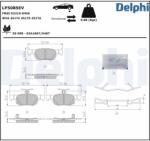 DELPHI Set placute frana DELPHI LP5085EV (LP5085EV)