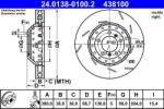 ATE Disc frana compus Porsche Panamera ATE 24.0138-0100.2 (24.0138-0100.2)