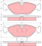 TRW Set placute frana TRW GDB969 (GDB969)