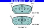 ATE Set placute frana ATE 13.0470-7335.2 (13.0470-7335.2)