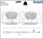 DELPHI Set placute frana DELPHI LP3717 (LP3717)