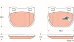 TRW Set placute frana TRW GDB1209 (GDB1209)