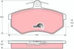 TRW Set placute frana TRW GDB430 (GDB430)