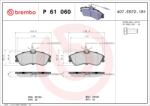BREMBO Set placute frana BREMBO P 61 060 (P 61 060)