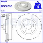 DELPHI Disc frana DELPHI BG5071C (BG5071C) - fixbox
