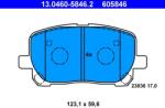 ATE Set placute frana ATE 13.0460-5846.2 (13.0460-5846.2)