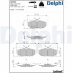DELPHI Set placute frana DELPHI LP3852 (LP3852)