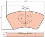 TRW Set placute frana TRW GDB5081 (GDB5081)