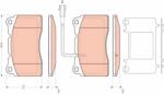 TRW Set placute frana TRW GDB1645 (GDB1645)